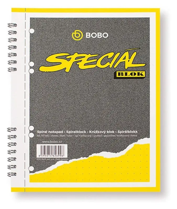 Bobo Blok - kroužkový blok - formát