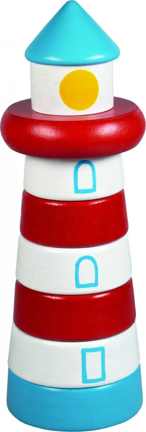 Skládačka s kroužky - Pyramida maják (Detoa)