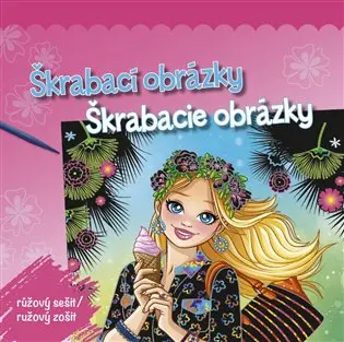 Škrabací obrázky - růžový sešit / Škrabacie obrázky - ružový zošit
