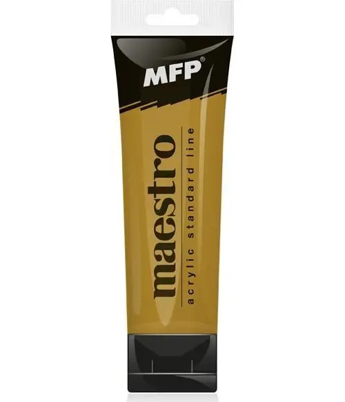 Akrylová barva MFP Maestro 75ml - metallic gold