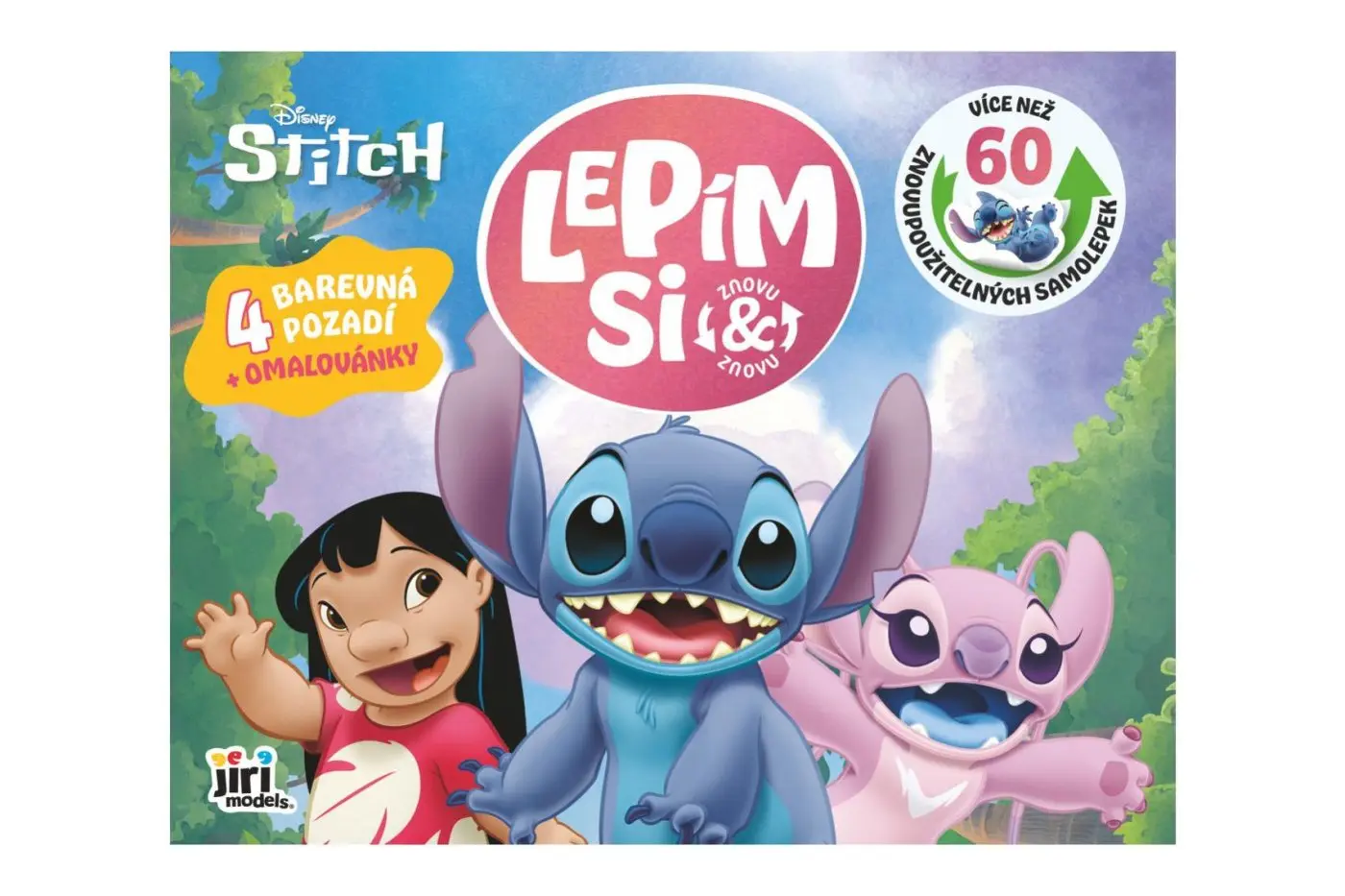 Jiri Models Lilo & Stitch - Lepím si znovu a znovu - sešit se samolepkami a omalovánkami