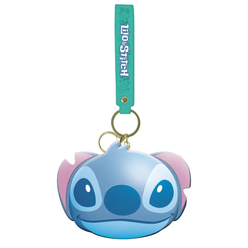 Lilo & Stitch Klíčenka s peněženkou Stitch modrá - Pyramid
