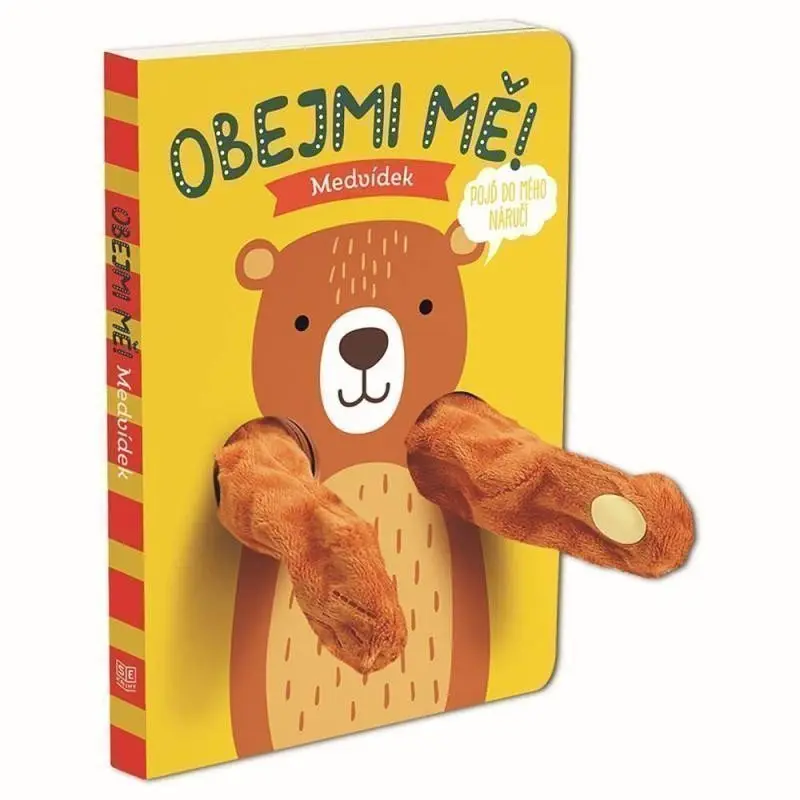 Maňásková knížka Obejmi mě! Medvídek