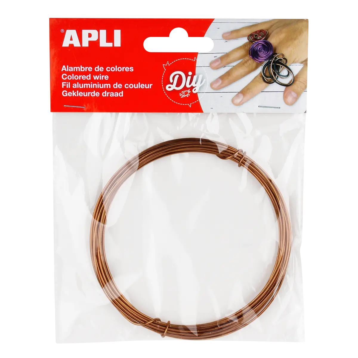APLI modelovací drát, 1,5 mm x 5 m, měděný