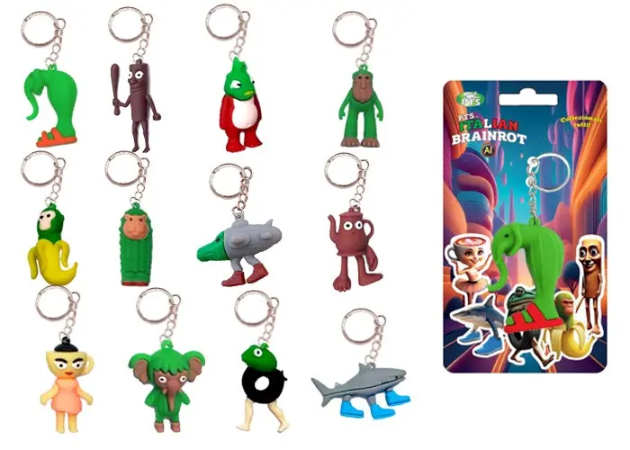 Alltoys Přívěsek na klíče Brainrot 3D 7 cm