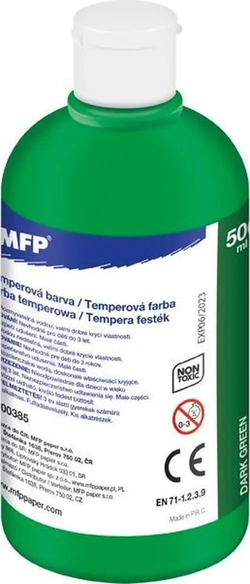 temperové barvy 500ml zelená tmavá