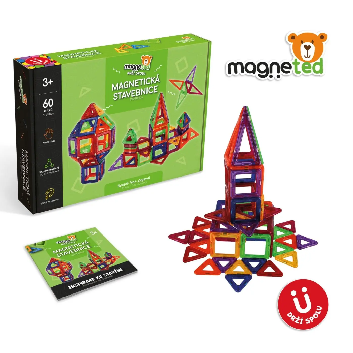 magneted Magnetická stavebnice - 60 ks