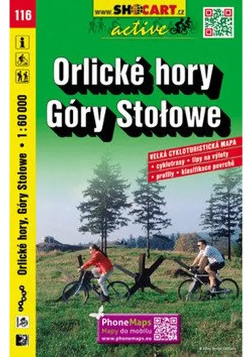 SC 116 Orlické hory, Góry Stolowe 1:60 000