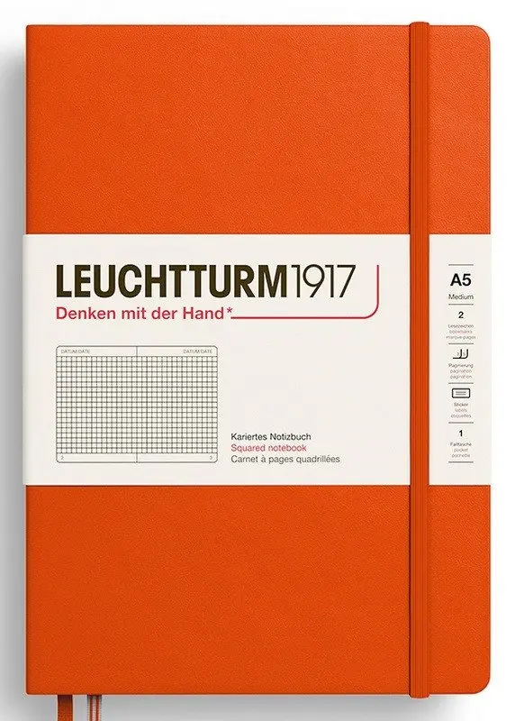 Zápisník Pumpkin Hardcover Medium (A5) čtverečkovaný