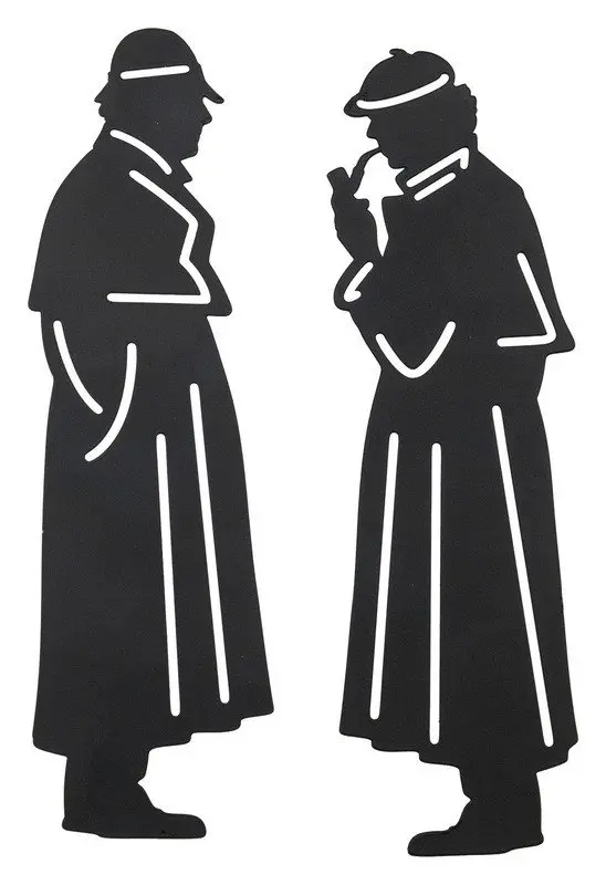The Reading Room -  Sherlock Holmes - sada 2 mosadzných záložiek