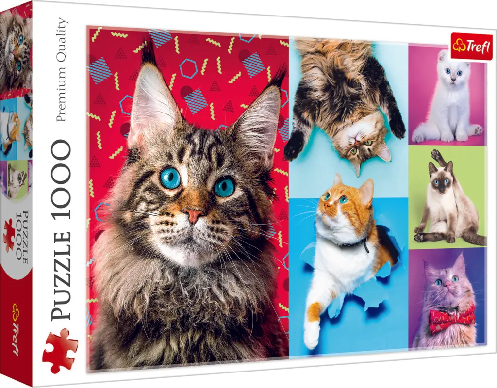 Trefl Puzzle Veselé kočky / 1000 dílků - Tolo