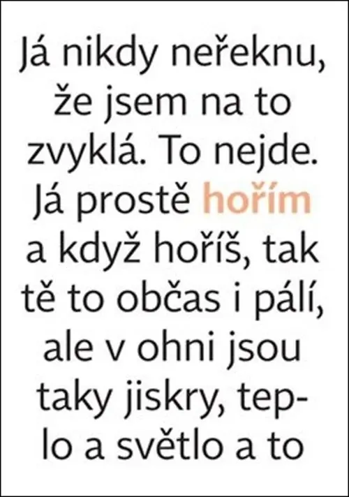 Hořím - Simona Bagarová