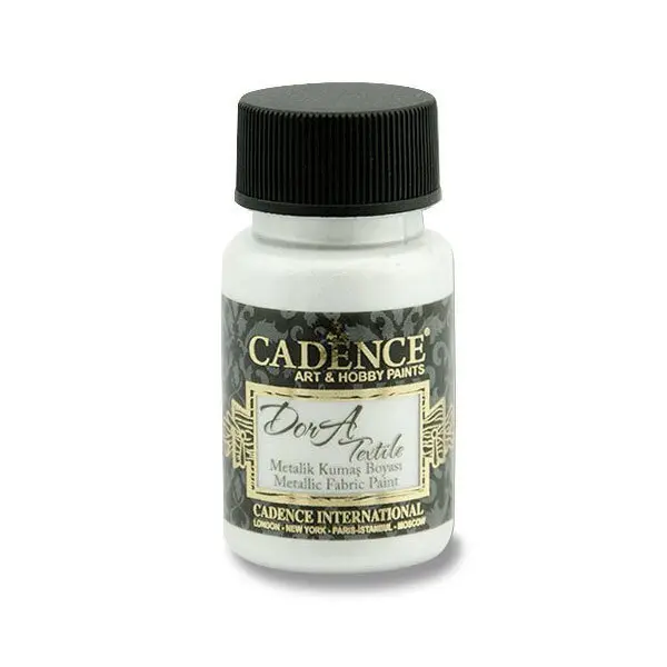 Metalická barva na textil Cadence Dora Textile - perleťová / 50 ml