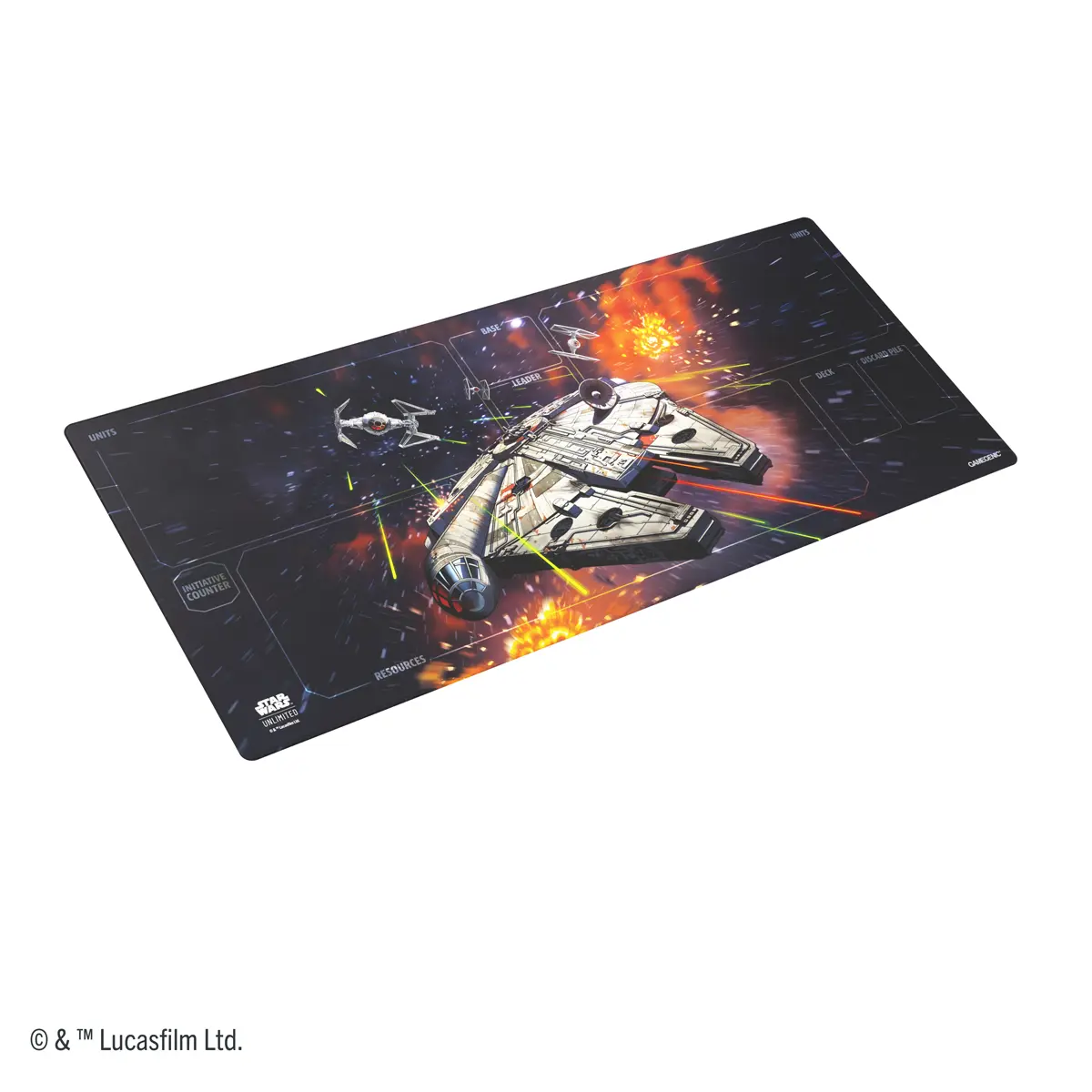 Star Wars: Unlimited Extra široká herní podložka - Millenium Falcon