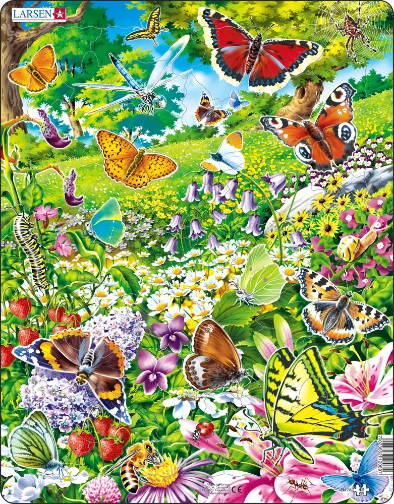Puzzle Motýli - Kovap