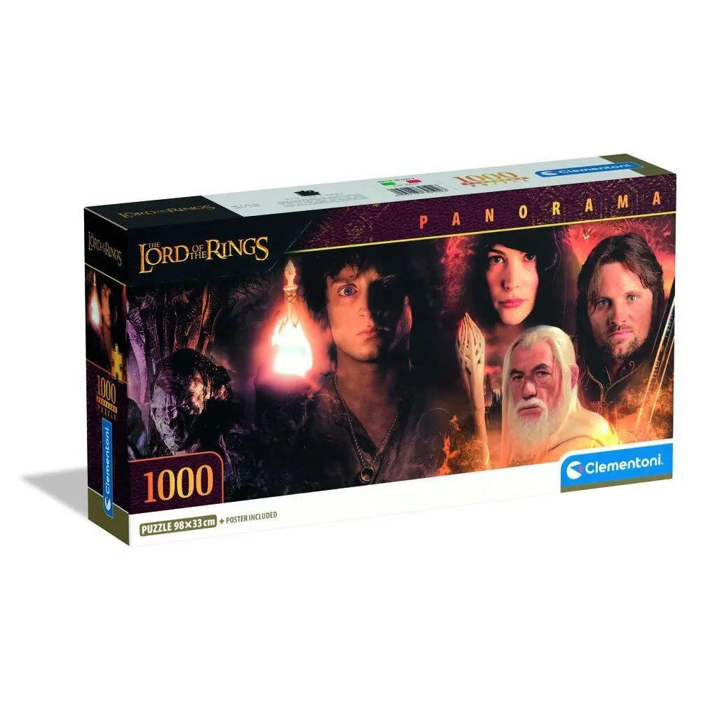Clementoni puzzle 1000 Panorama Pán prstenů
