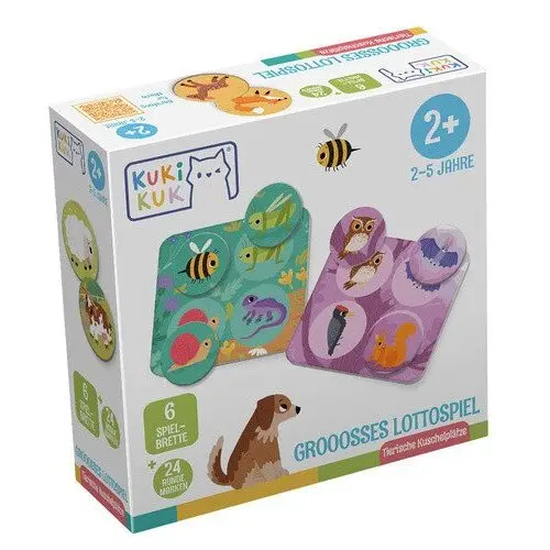 Kukikuk Grooosses Lottospiel Tierische Kuschelplätze