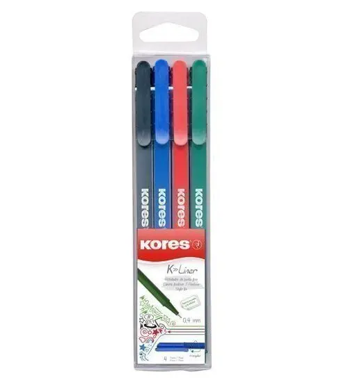 Kores K-Liner 0,4 mm - sada 4 barev