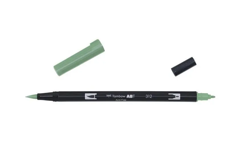 Tombow Oboustranný štětcový fix ABT - holly green