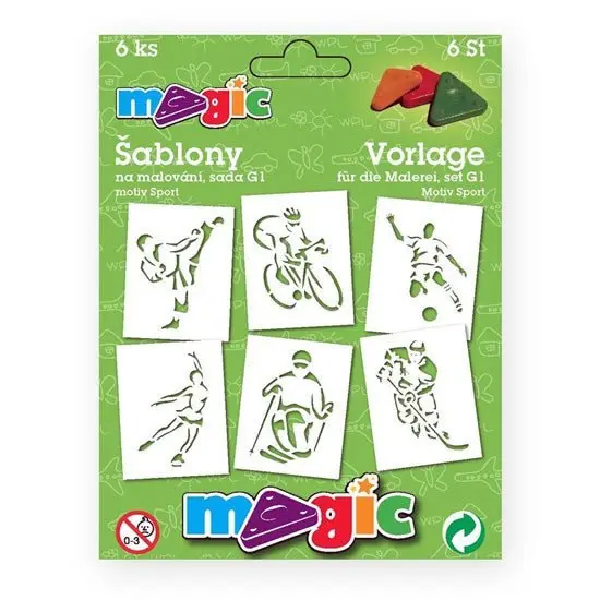 PRIMO MAGIC Papírové šablony - sada G1 - Sport