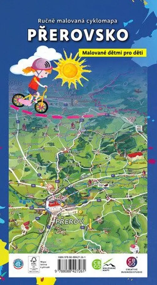 Přerovsko dětem - Ručně malovaná cyklomapa