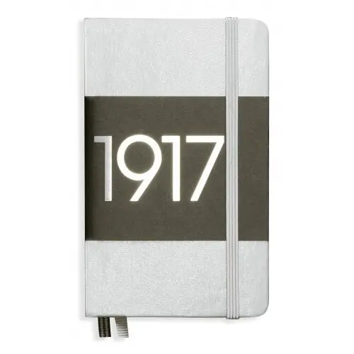 Zápisník Metallic edition Pocket A6 - čistý/prázdný, stříbrný - LEUCHTTURM1917