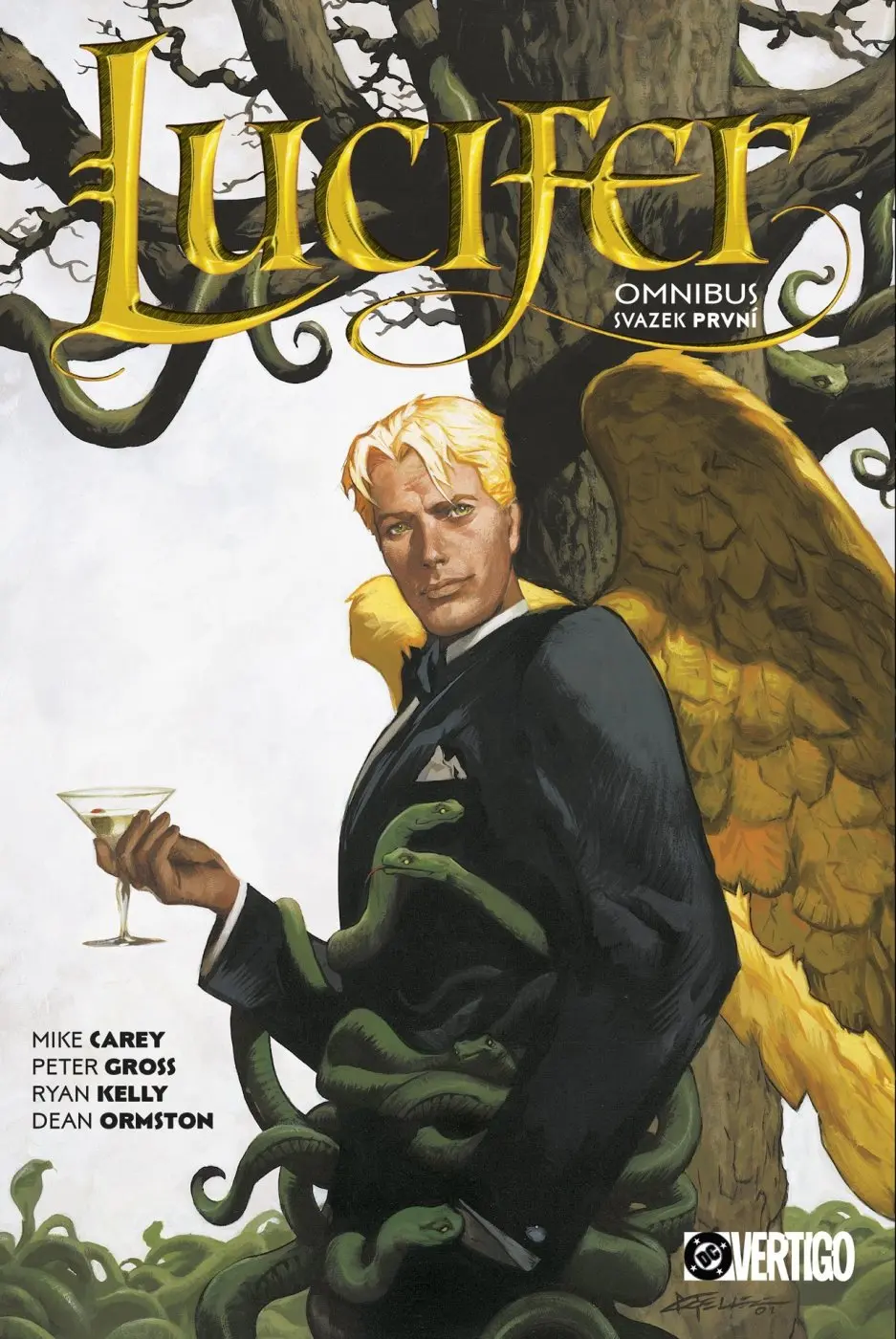 Lucifer omnibus, svazek první (základní verze) - Mike Carey, Peter Gross, Ryan Kelly, Dean Ormston
