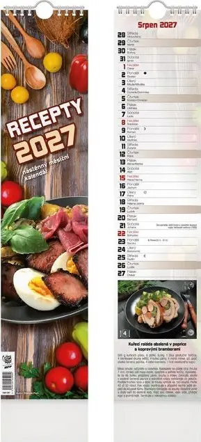 Nástěnný kalendář 2027 vázankový MFP Recepty