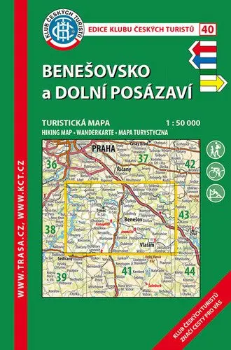 KČT 40 Benešovsko,dolní Posázaví 1: 50 000 / 9.vydání 2022