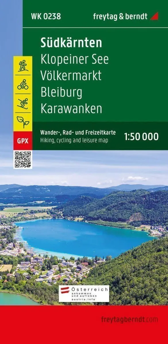 WK 0238 Jižní Korutany 1:50 000 / turistická, cyklistická a rekreační mapa