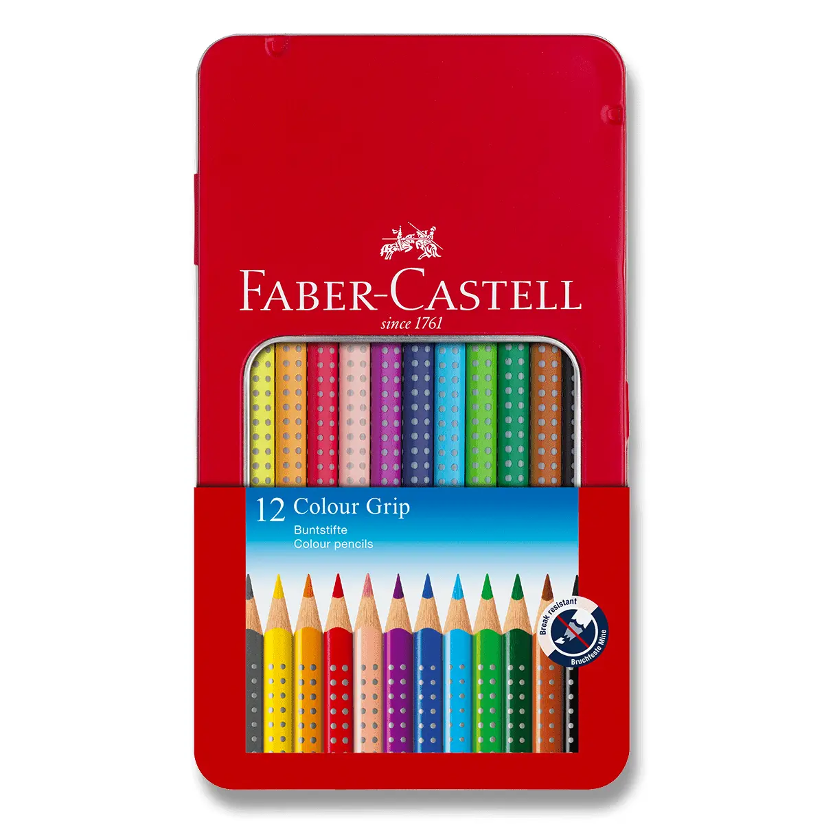 Pastelka Faber-Castell Grip 2001 plech.krabička 12ks uni