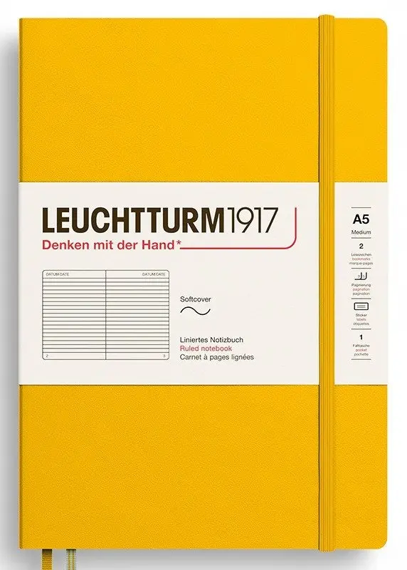 Zápisník Sunflower Softcover Medium (A5) linkovaný