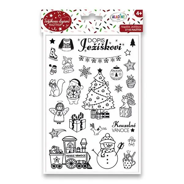 Aladine Razítka Stampo Christmas - Dopis Ježíškovi 27 ks