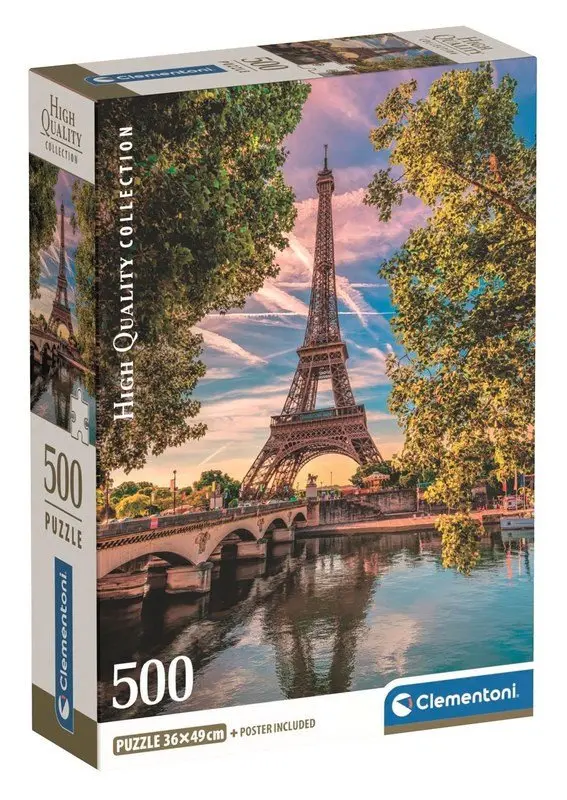 Puzzle 500 Podél Seiny - puzzle z kategorie Spoločenské hry
