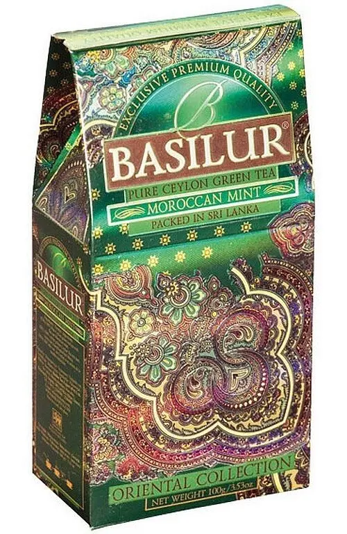 Basilur papier green Tea Marocca mint