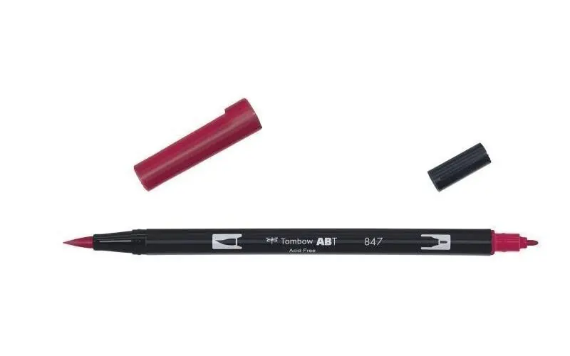 Tombow Oboustranný štětcový fix ABT - crimson