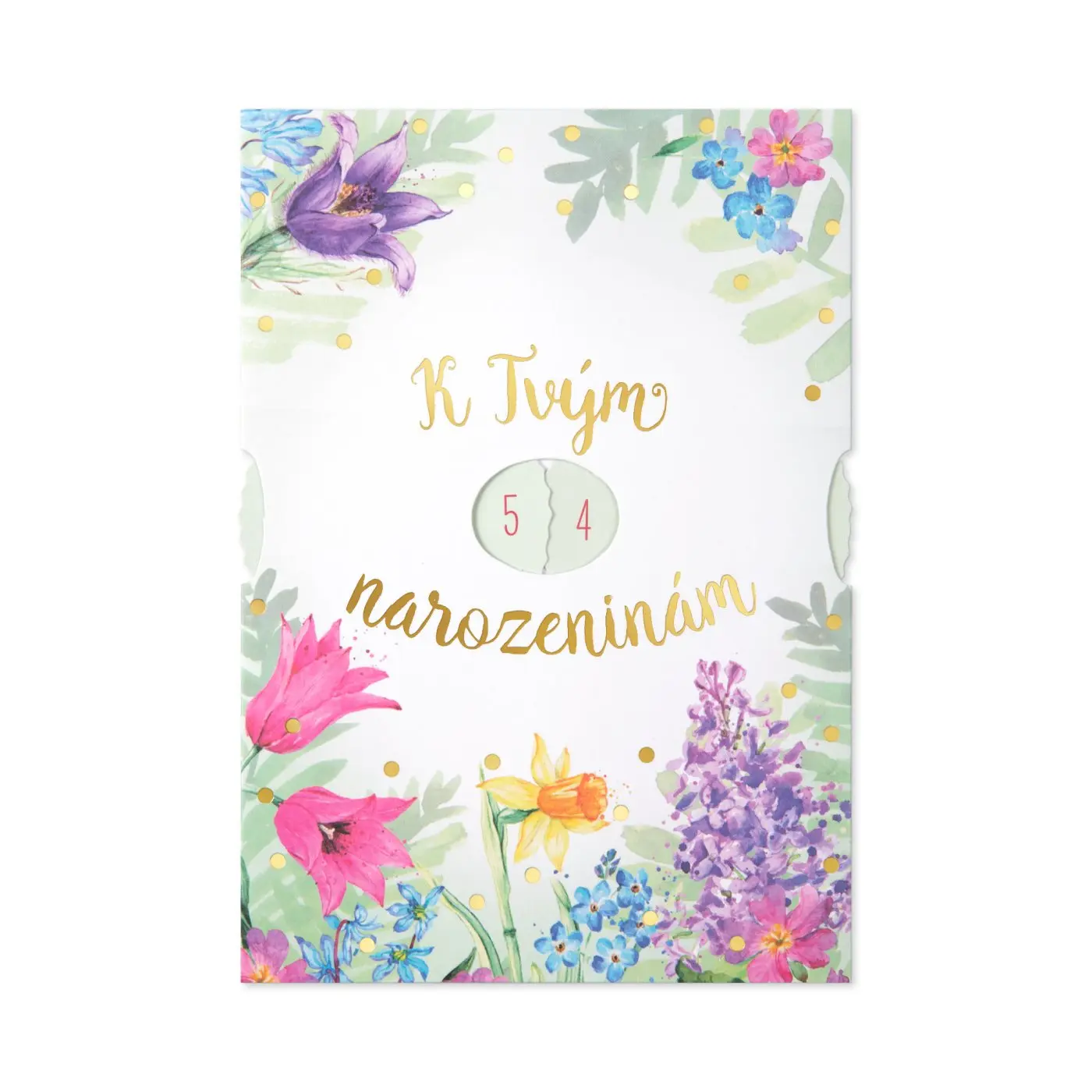 Otočné přání k narozeninám - Květiny - Albi