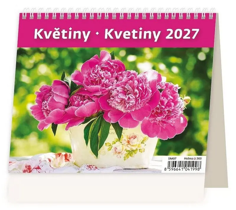 Stolní kalendář 2027 Helma Minimax Květiny