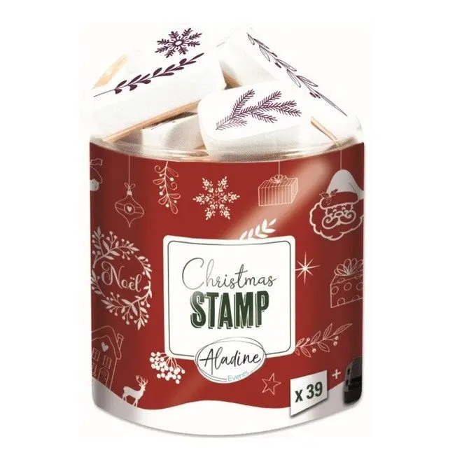 Aladine Razítka Aladine Creative Stamp, 39 ks - Veselé Vánoce