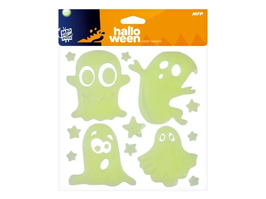 samolepky Halloween gelové svítící mix