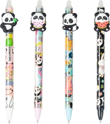 kuličkové pero gumovací Panda, 0,5, modré