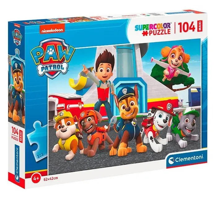Clementoni - Puzzle Maxi 104 Tlapková Patrola