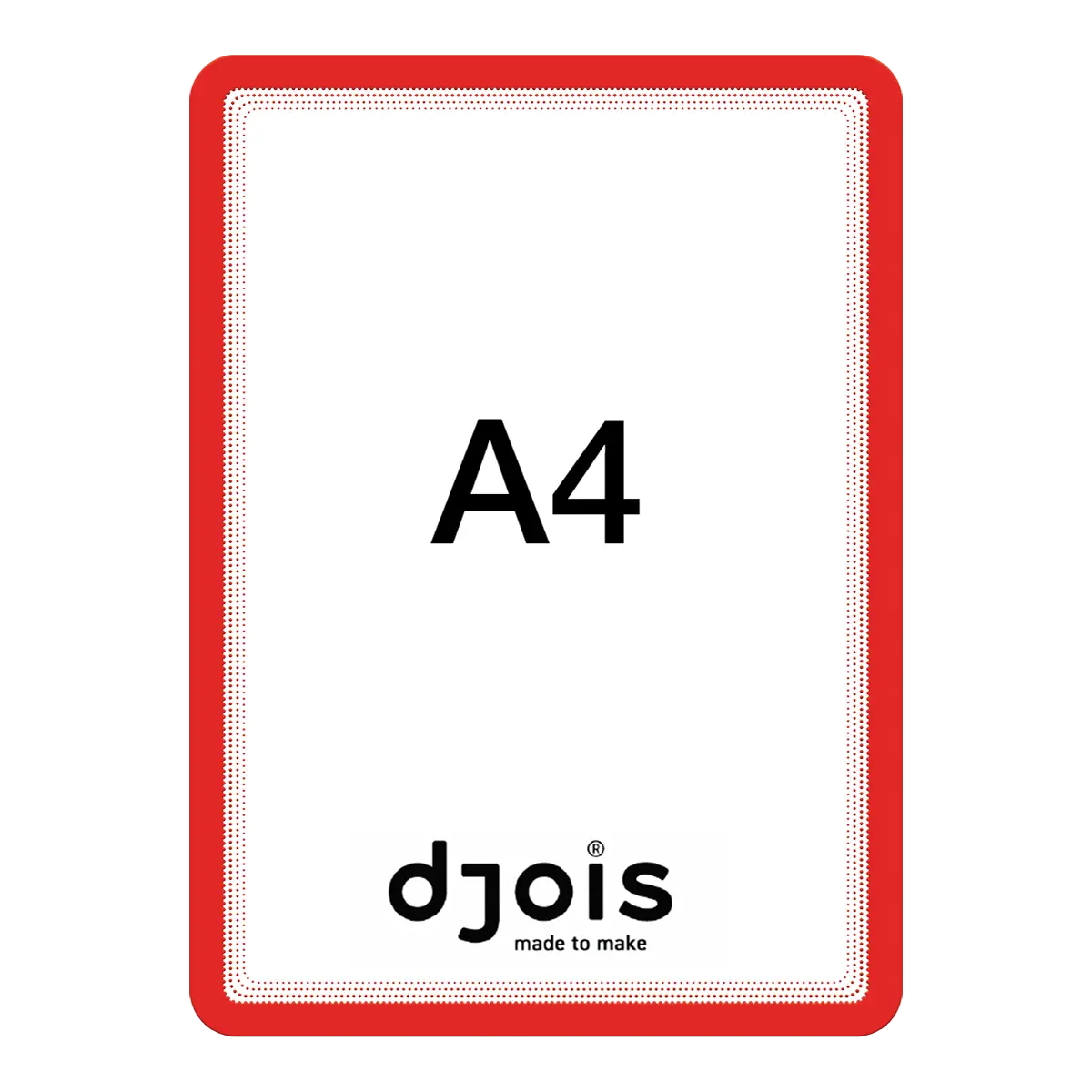 djois magnetický rámeček - Magneto, A4, červený, 2 ks
