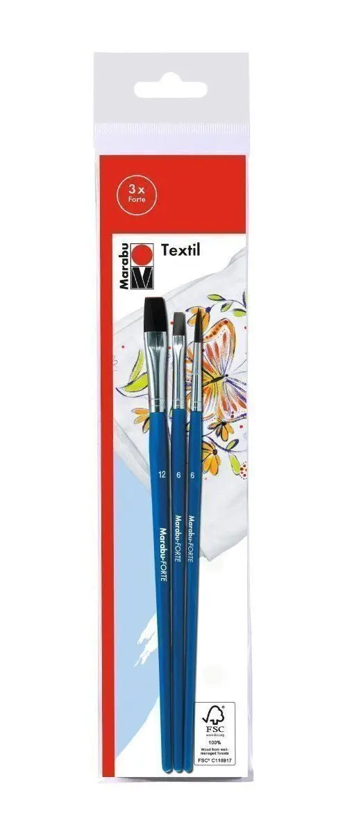 Marabu Sada štětců Textil 3 ks