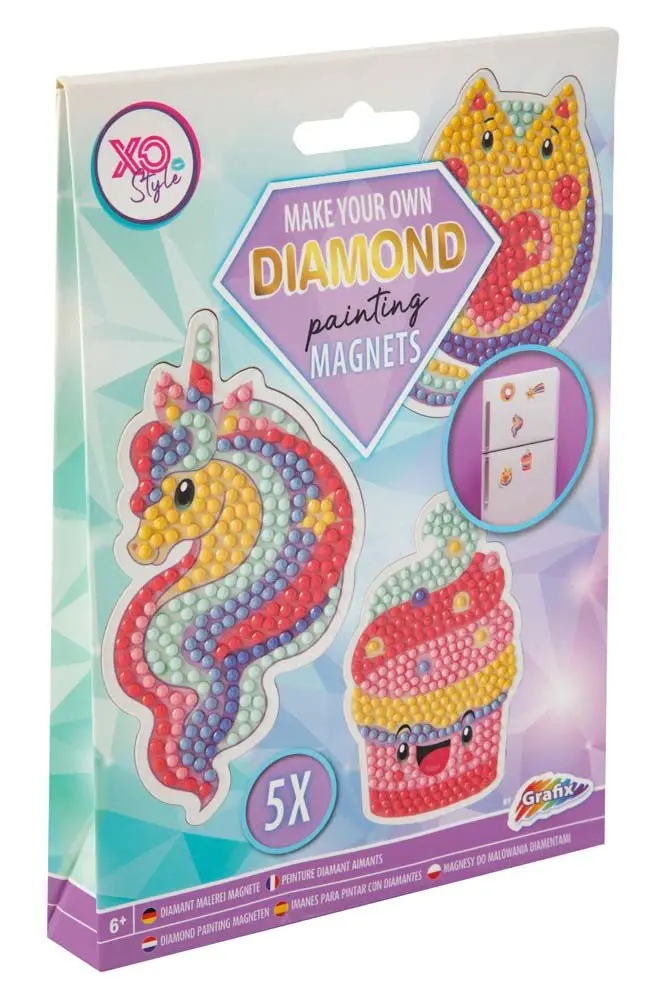 Diamantový SET magnetky Jednorožec