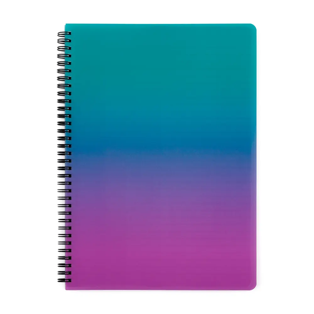Kroužkový blok A4 PP OMBRE - růžová