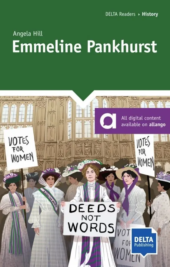 Emmeline Pankhurst (B1) - Book + MP3 allango.net - Angela Hill