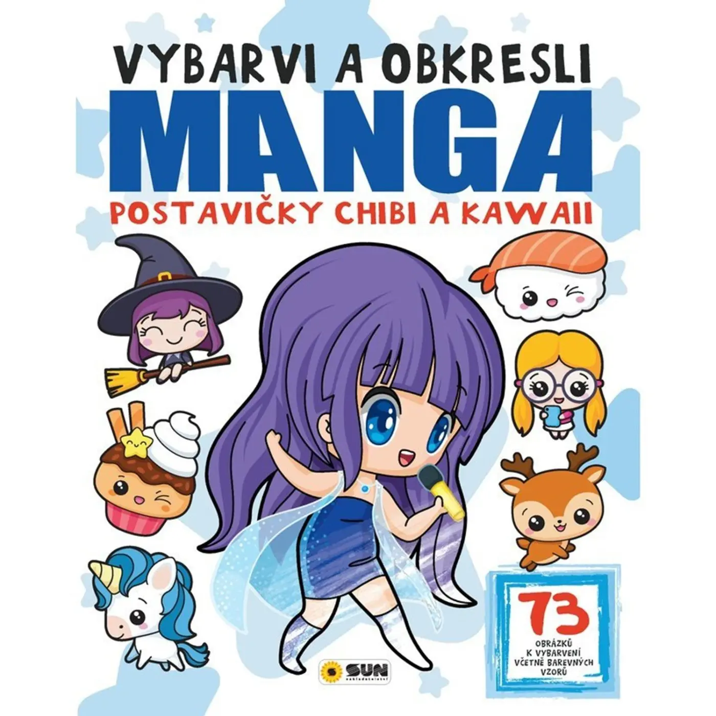 Vybarvi a obkresl - Manga postavičky Chibi a Kawai - Různí