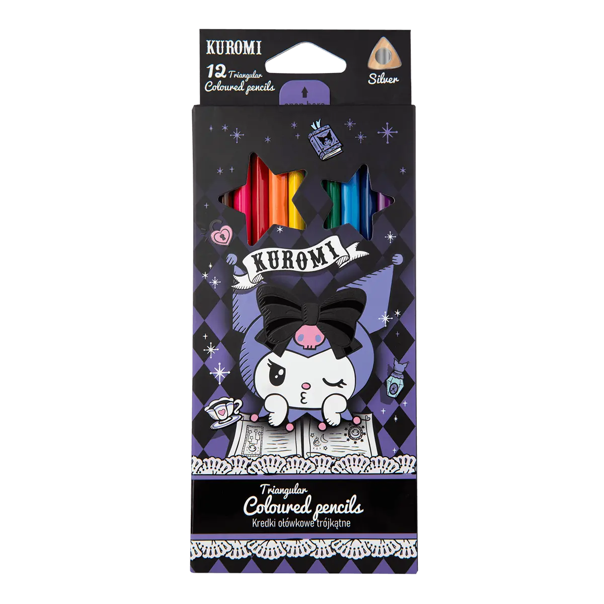 Colorino pastelky trojhranné, Kuromi, 12 barev