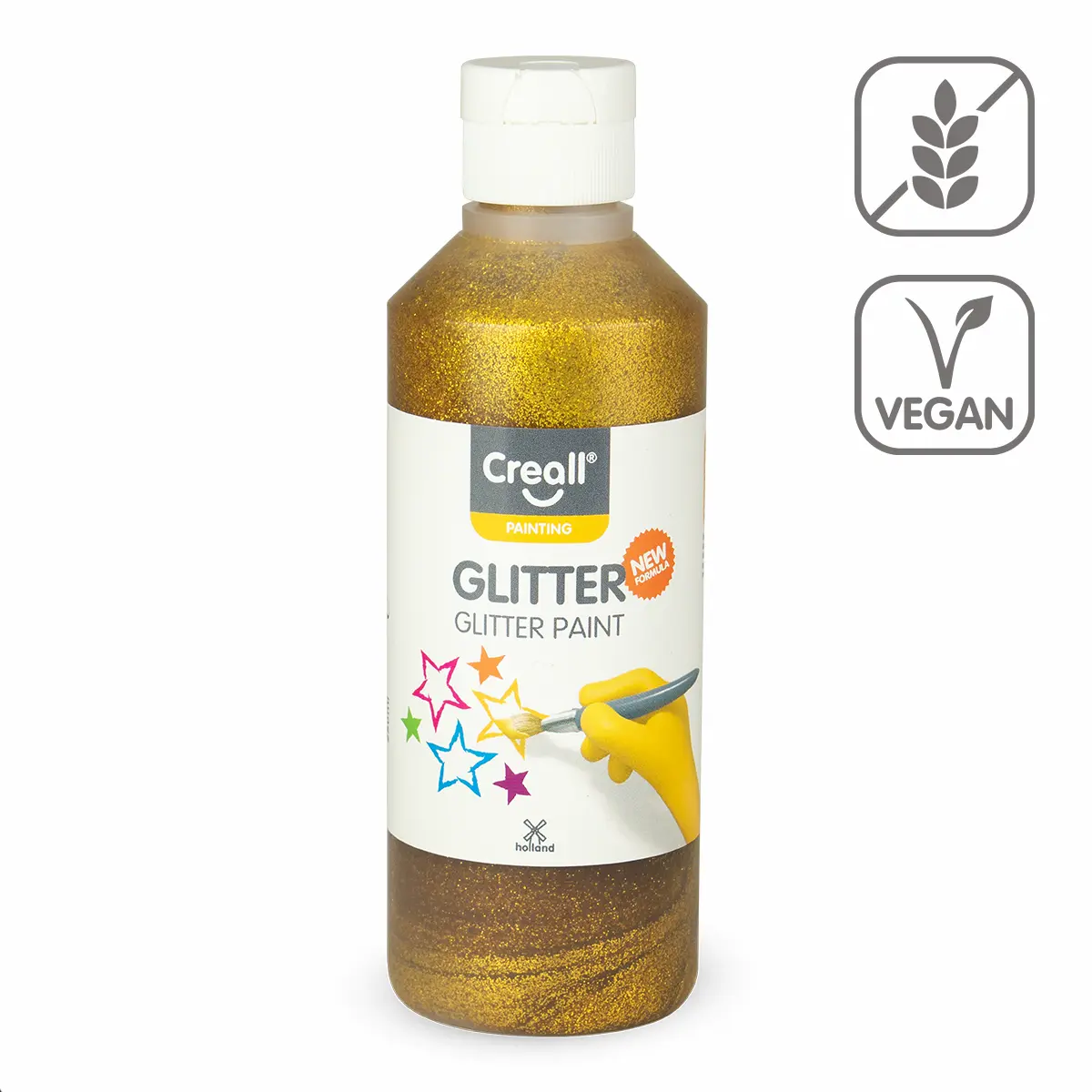 Barva Creall Glitter, 250 ml, zlatá